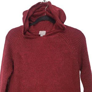 Slope Vtg Hooded Sweater Burgundy Medium
